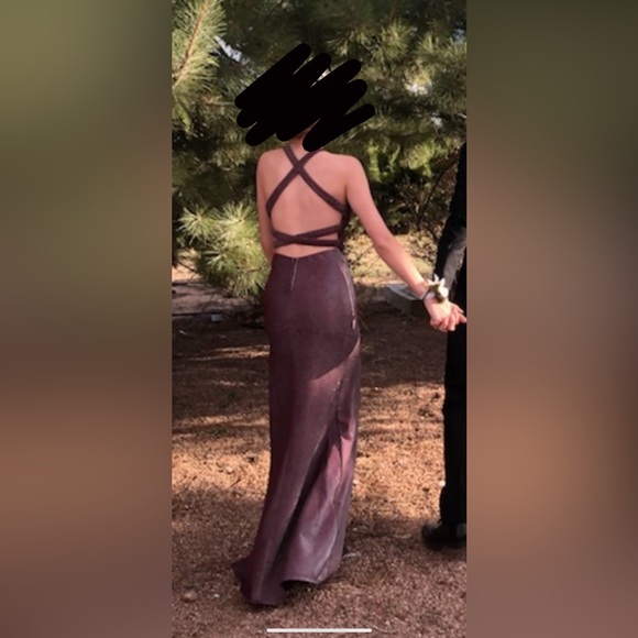 B. Darlin sparkly wine colored dress. Size 1/2. - Picture 6 of 8